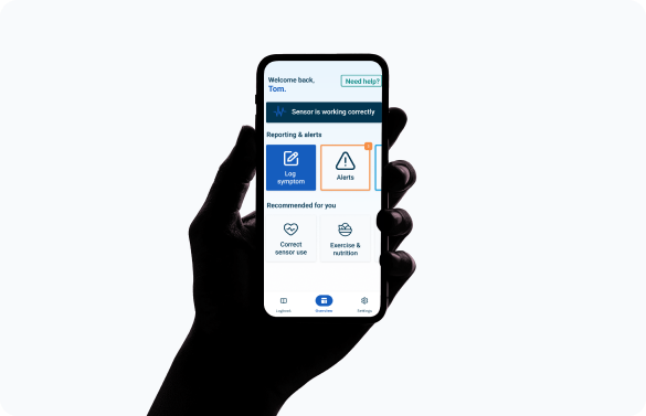 ECG analysis app on a phone