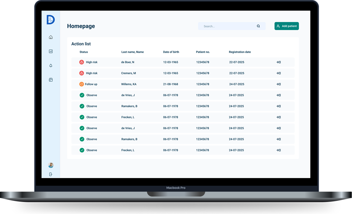 Diplora clinical dashboard