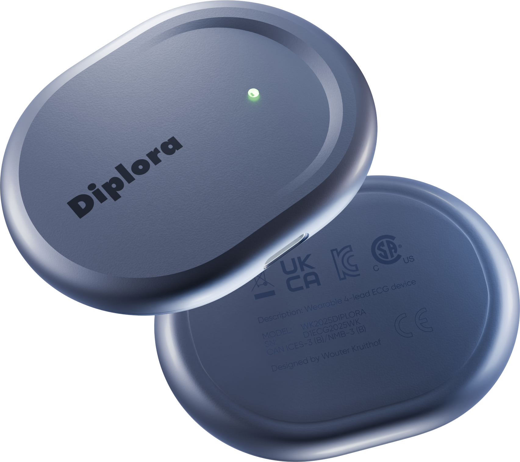 Diplora 3-lead ECG sensor
